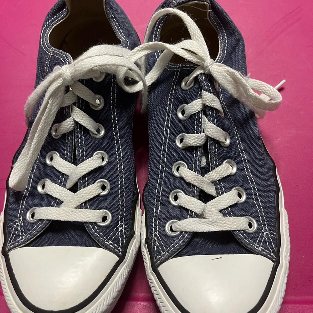 Converse Blue and White Canvas Sneakers
